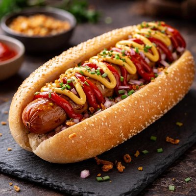 Wendys australia hotdog with sauce