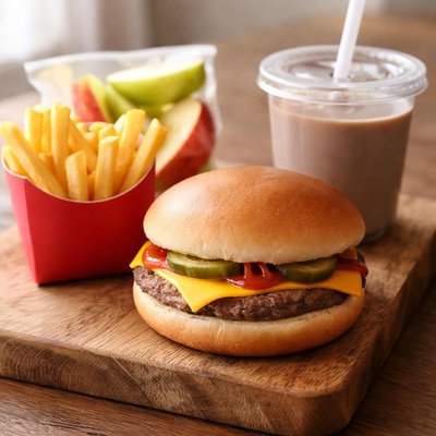 Wendys cheese burger kids meal