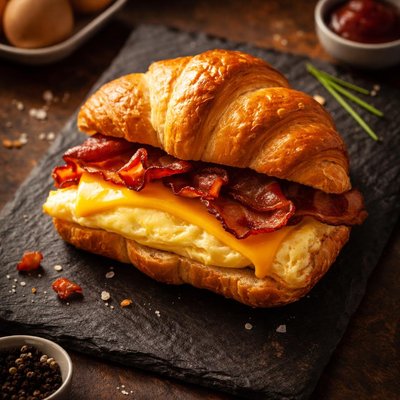 Wendys egg and bacon croissant