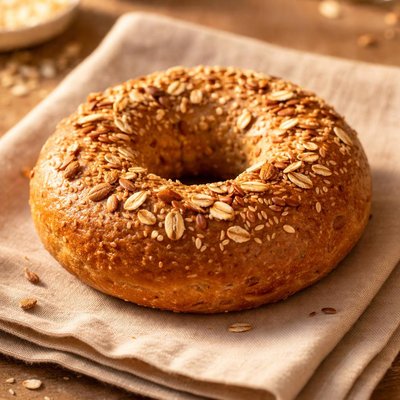 Wheat berry bagel
