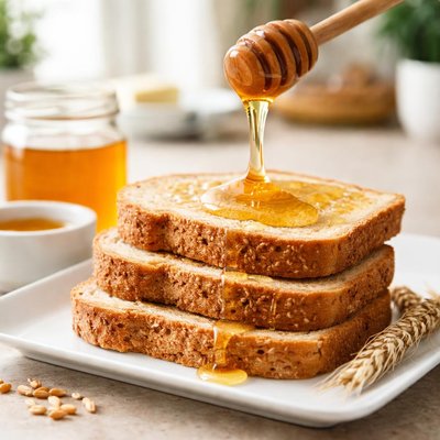 Wheat bread with honey