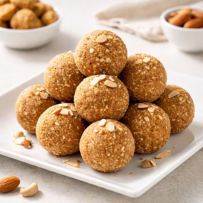 Wheat jaggery ladoo