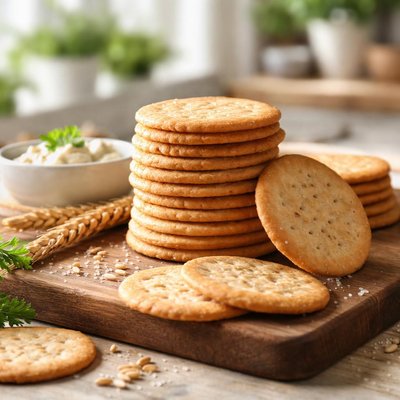 Wheat round crackers