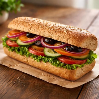 Wheat veggie sub