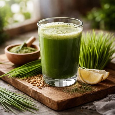 Wheatgrass drink