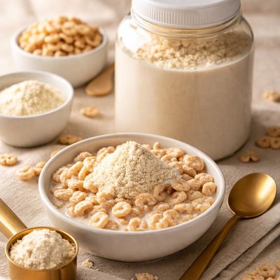 Whey protein isolate frosted cereal