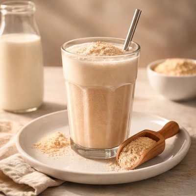 Whey protein shake with full milk