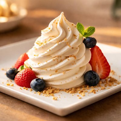 Whipped cream dessert