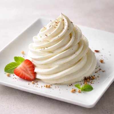 Whipped cream dish
