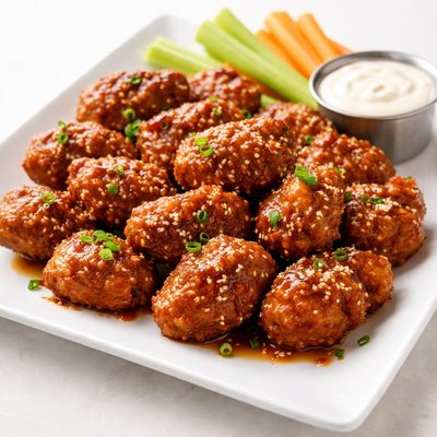 Whiskey bourbon boneless wings
