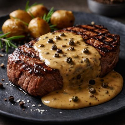 Whiskey pepper steak sauce