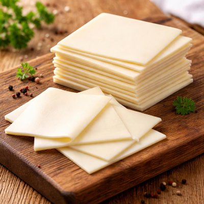 White american cheese slice