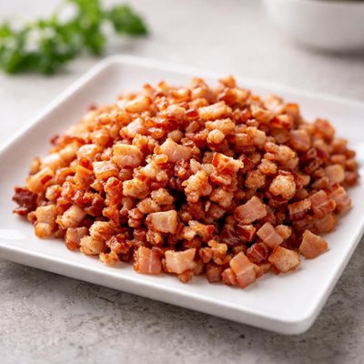 White bacon bits