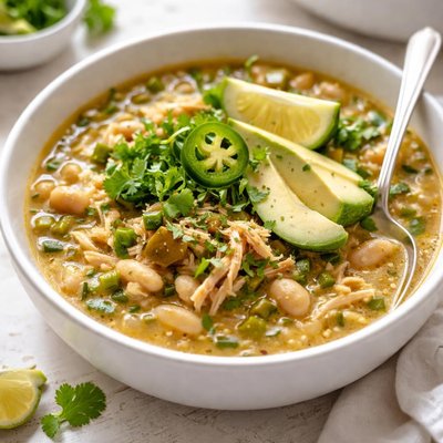 White bean chicken chili
