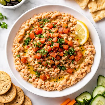 White bean tomato dip