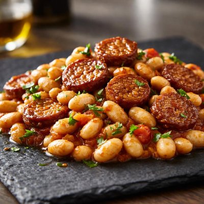 White beans with sausage