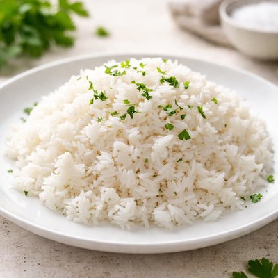 White boiled rice