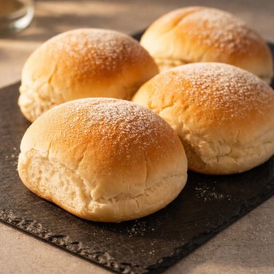 White bread bap