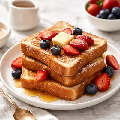 White bread french toast