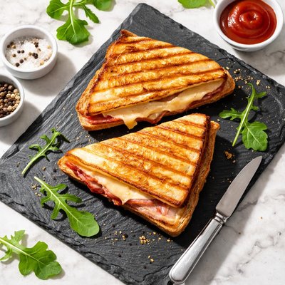 White bread toastie