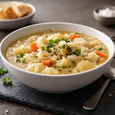 White cabbage soup