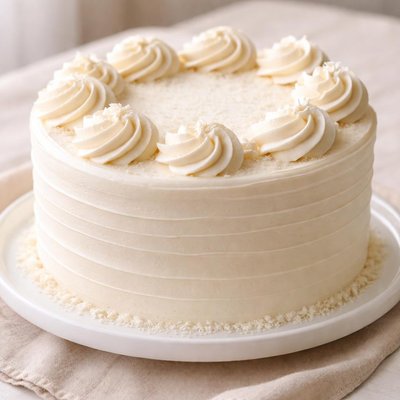 White cake buttercream frowting