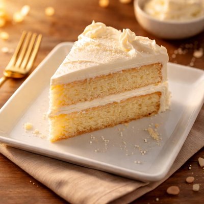 White cake with icing