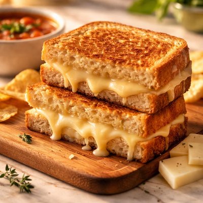 White cheddar grilled cheese