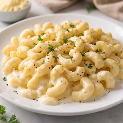 White cheddar mac and cheese