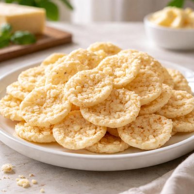 White cheddar rice cracker