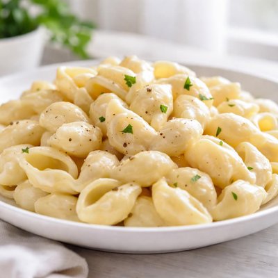 White cheddar shells