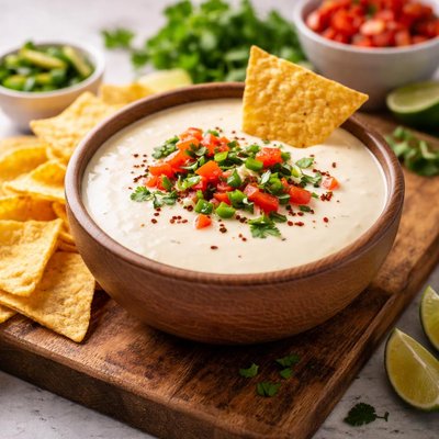 White cheese dip