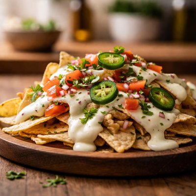 White cheese nachos