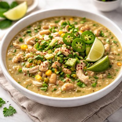 White chicken chili