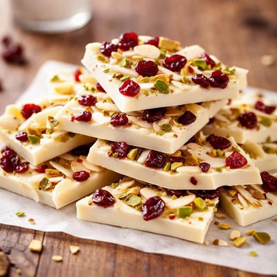 White chocolate bark