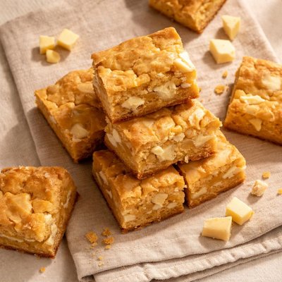 White chocolate blondie