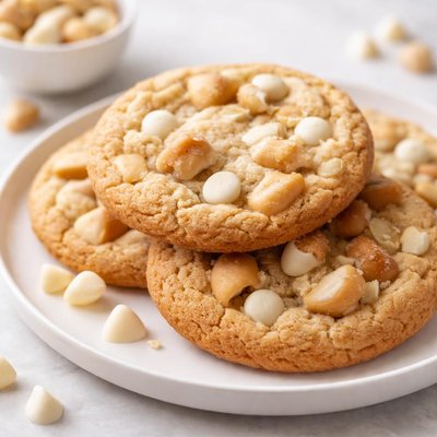 White chocolate chip macadamia nut cookie