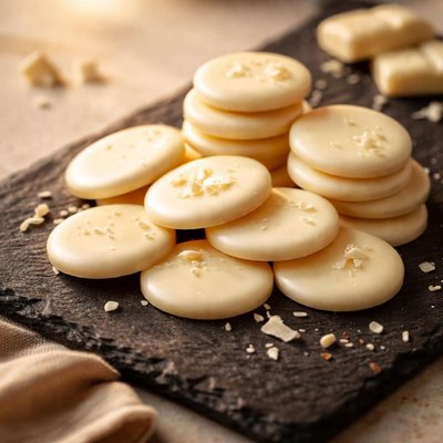 White chocolate coins