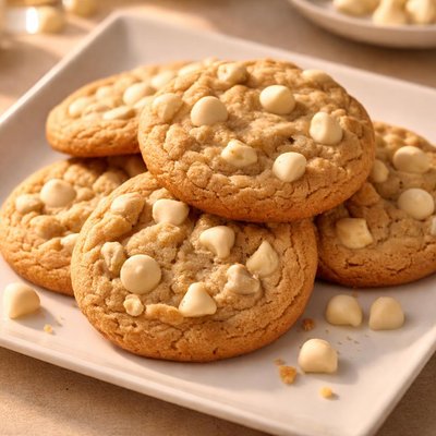 White chocolate cookies