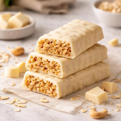 White chocolate lunch bar