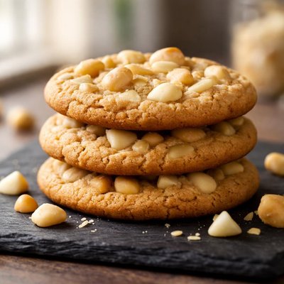 White chocolate macadamia cookie