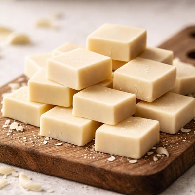 White chocolate squares