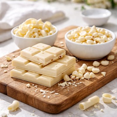 White chocolate toppings