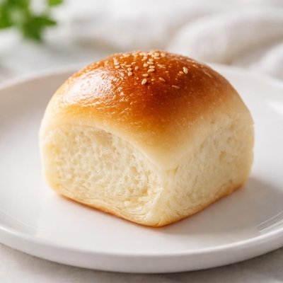 White dinner roll