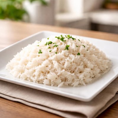 White dry rice