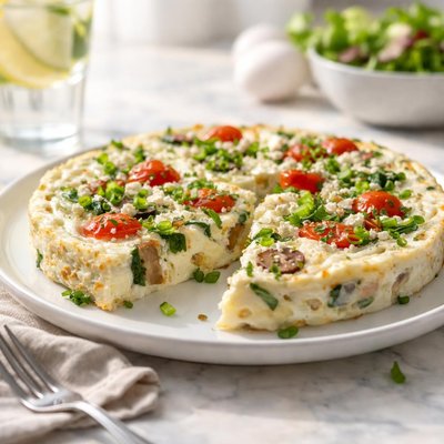 White egg frittata
