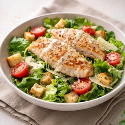 White fish ceaser salad