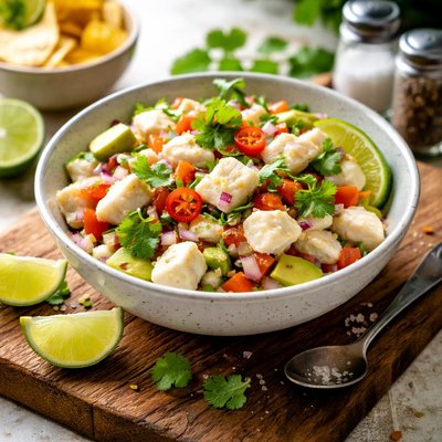 White fish ceviche