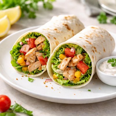 White flour wrap
