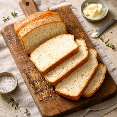 White gluten free bread